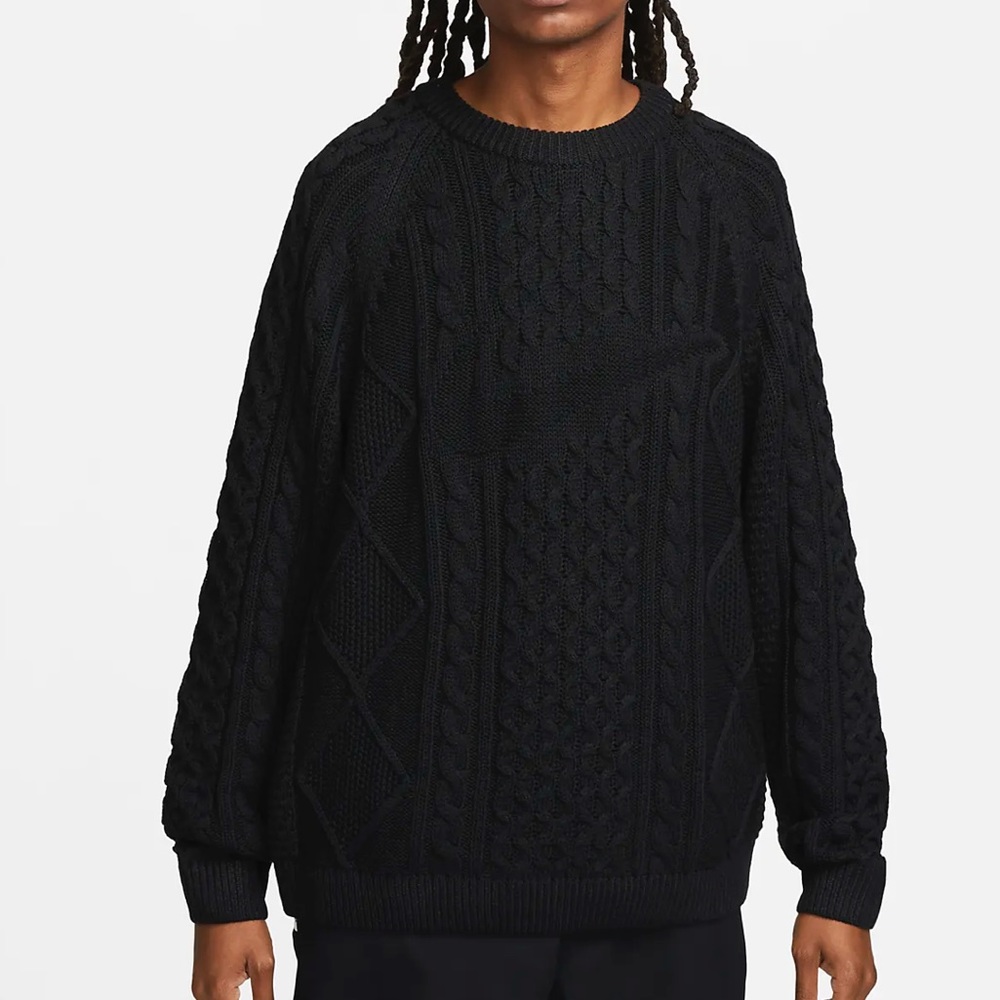 Nike Knit sweater men’s cable knit Nike Life unisex